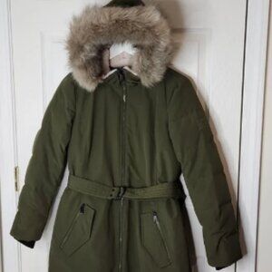 Lauren Ralph Lauren down puffer jacket army green midlength